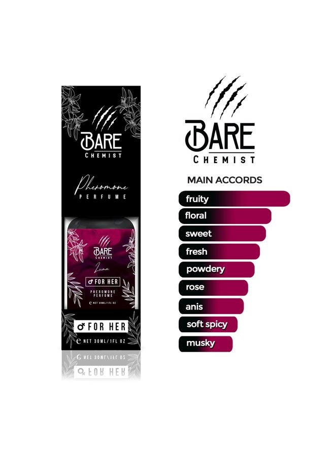 Bare Chemist Pheromones for Women to Attract Men (Luna) Perfume - Pheromone Perfume [Attract Men] - Extra Strong, Concentrated Proven Formula - Image 2